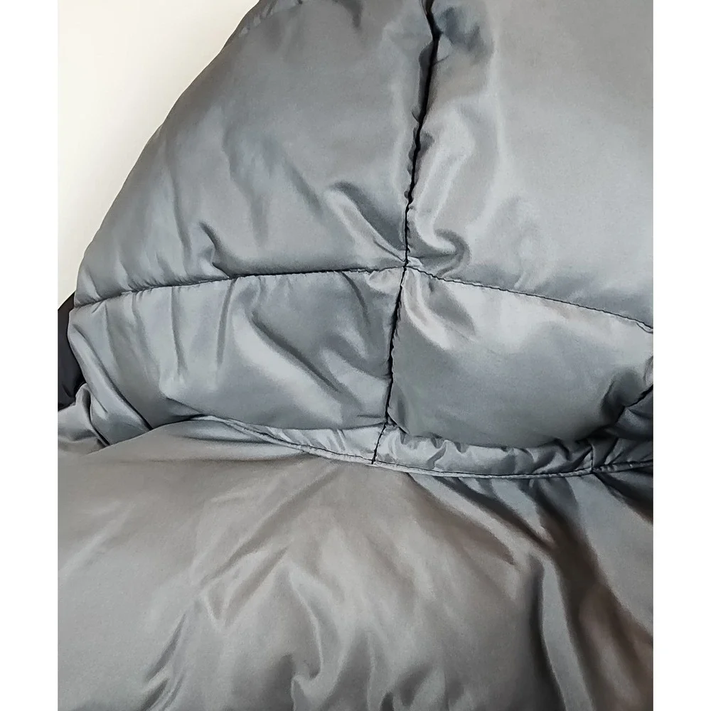 GAP Kids‎ Cold Control Max Puffer Jacket Gray Ombre Sherpa Lined Hood Size S